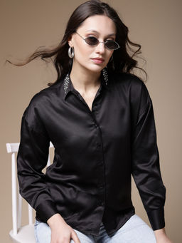 Freehand - Women Regular Fit Embellishment Shirt