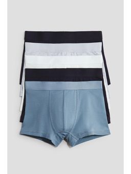 H&M - Boys Blue 5-Pack Cotton Trunks