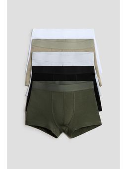 H&M - Boys Beige 5-Pack Cotton Trunks