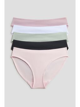 H&M - Girls Green 5-Pack Cotton Briefs