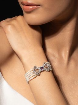 Voylla - Purple Halo Essence Bow Bracelet