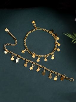 Silvermerc Designs - Gold-Plated Star Charm Anklets