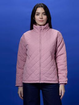 Pepe Jeans - Light Pink Full Sleeve Puffer Jacket