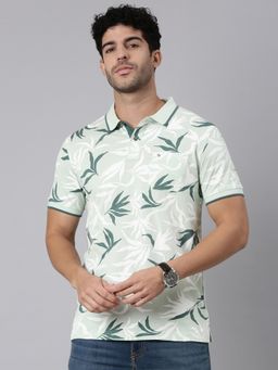 Classic Polo - Neck Green Cotton Polo T-Shirt