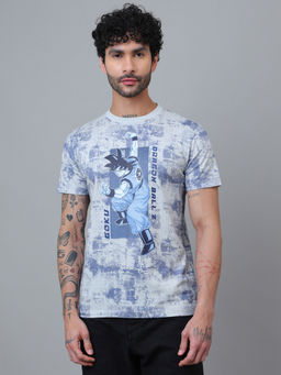 Free Authority - Official Dragon Ball Z Goku Man Short Sleeve Cotton Regular Fit T-Shirt