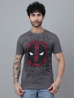 Free Authority - Official Marvel Comic Deadpool and Wolverine Man Cotton Regular Fit T-Shirt