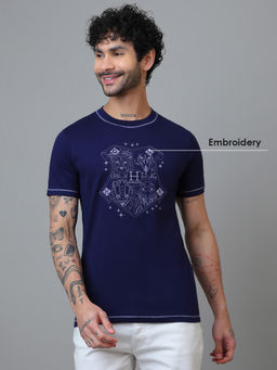 Free Authority - Official Harry Potter Hogwarts Short Sleeve Cotton Regular Fit T-Shirt