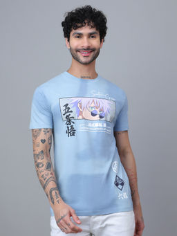 Free Authority - Official Jujutsu Kaisen Gojo Man Short Sleeve Cotton Regular Fit T-Shirt