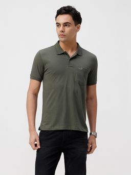 Crocodile - Self Structure Polo T-Shirt