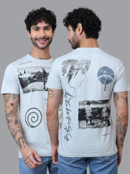 Free Authority - Official Naruto Sasuke Man Short Sleeve Pure Cotton Regular Fit T-Shirt