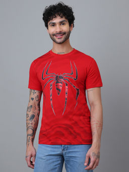 Free Authority - Official Marvel Comic Spiderman Short Sleeve Pure Cotton Regular Fit T-Shirt