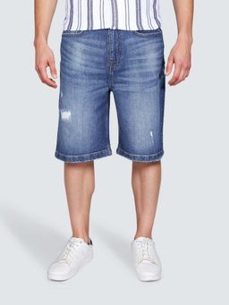Lee - Men Blue Mid Rise Comfort Fit Shorts