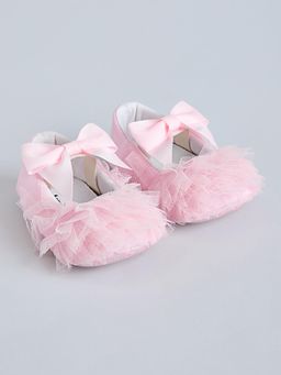 Hopscotch - Girls Pink Fabric Ballerinas