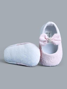 Hopscotch - Girls Pink Fabric Ballerinas