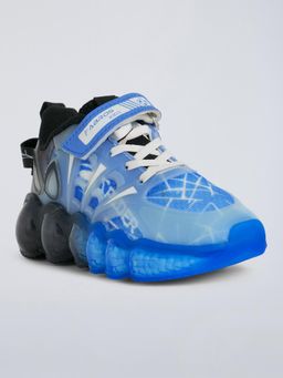 Hopscotch - Boys Blue Pu Sneakers