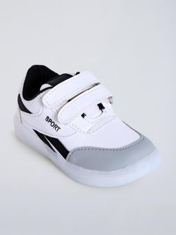 Hopscotch - Unisex White Synthetic Sneakers