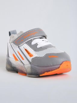 Hopscotch - Boys White Mesh Sneakers