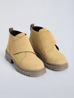Hopscotch - Boys Beige Synthetic Leather Boots