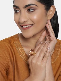 Zaveri Pearls - Combo of 2 Party Bling Contemporary Adjustable Finger Rings-ZPFK10224