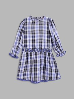 Blue Giraffe - Multi Checkered Dress