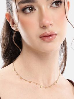 Carlton London - Gold Plated Multiple Charm Necklace