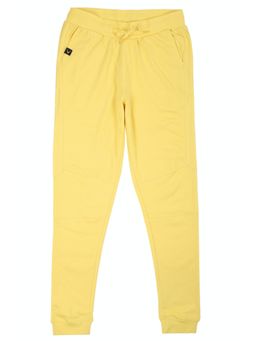 Allen Solly Junior - Boys Yellow Regular Fit Solid Jogger Pants