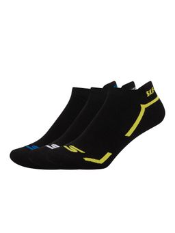 SKECHERS - Mens Non Terry Low Cut Socks - Black (Pack of 3)