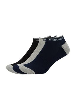 SKECHERS - Mens Non Terry Low Cut Socks - Multi-Color (Pack of 3)