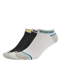 SKECHERS - Mens Non Terry Low Cut Socks - Multi-Color (Pack of 3)