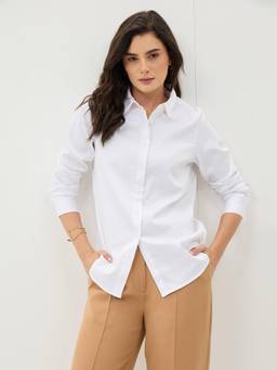 SALT Attire - Pristelle White Solid Shirt