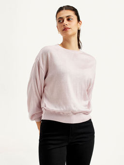 Levi's - Women's Solid Pink Sweater