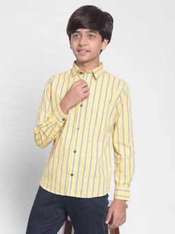 CRIMSOUNE CLUB - Boys Yellow Striped Shirt