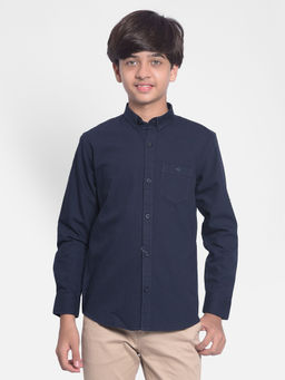 CRIMSOUNE CLUB - Boys Navy Blue Shirt