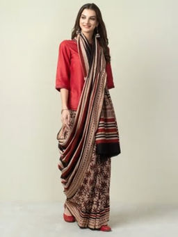 Fabindia - Cotton Silk Printed Sari