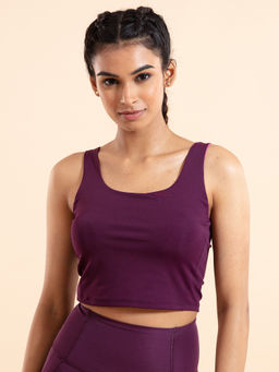 Nykd by Nykaa - Nykd All Day Crop top Bra- NYK206 Potent Purple