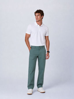 Cava Athleisure - White Ace Bond Polo T-Shirt