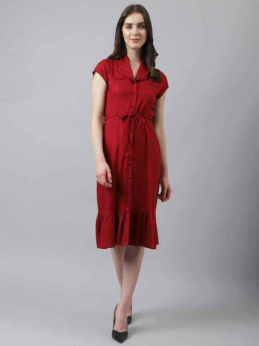 maroon shirt dress Share Your Story Burgundy Textured Dress, Large - The Mint Julep Boutique The lightweight lining ensures ease of movement Buy Latin Quarters Women Maroon