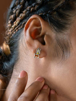 Shaya by CaratLane - 925 Silver Shaya by CaratLane Ashwa Earrings in Oxidised