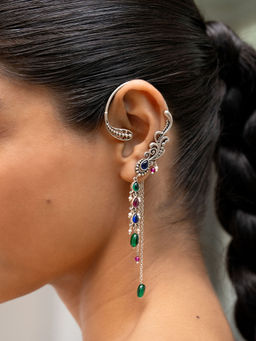 Shaya by CaratLane - Feeling Suroop Oxidised Earrings in 925 Silver (Set of 2)