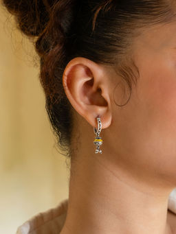 Shaya by CaratLane - 925 Silver Shaya by CaratLane Kolshi Earrings in Oxidised