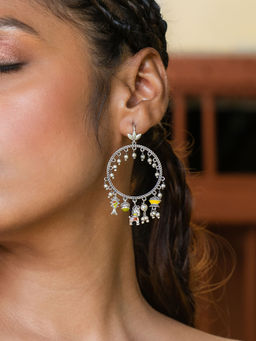 Shaya by CaratLane - Ekatra Earrings in Oxidised 925 Silver