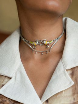 Shaya by CaratLane - Paakhi Choker in Oxidised 925 Silver
