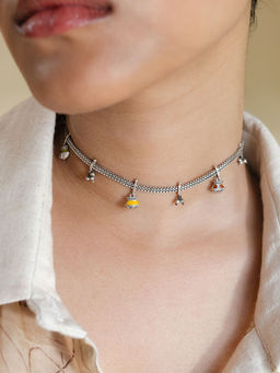 Shaya by CaratLane - 925 Silver Shaya by CaratLane Kolshi Choker in Oxidised