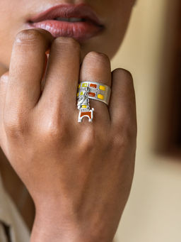 Shaya by CaratLane - 925 Silver Shaya by CaratLane Ashwa Ring in Oxidised