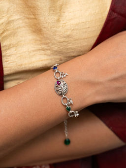 Shaya by CaratLane - Feeling Rupvan Oxidised Bracelet in 925 Silver