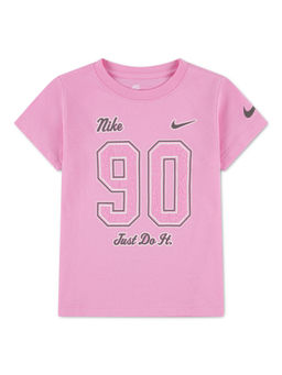 Nike - Pink Typography Juxta-Girl Ringlet T-shirt
