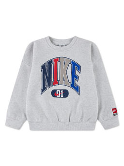Nike - Boys Grey Sportswear Multisport Fleece Crew Sweatshirt