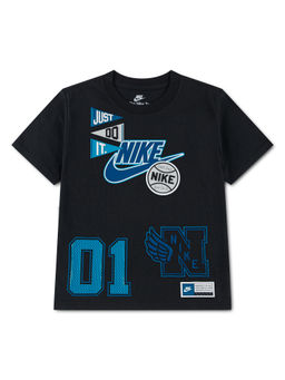 Nike - Boys Black Printed Multisport T-shirt