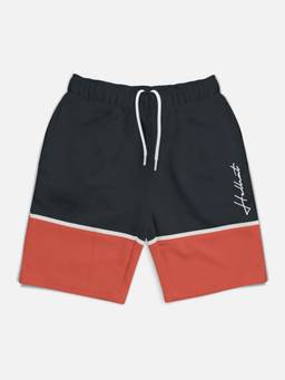 HELLCAT - Trendy Tps Grey Color-Blocked Printed Shorts for Girls