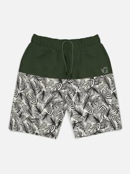 HELLCAT - Trendy Olive Printed Shorts for Girls